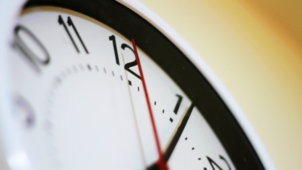 close up image of a wall clock