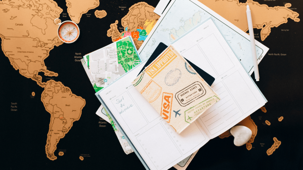 image of a visa paper