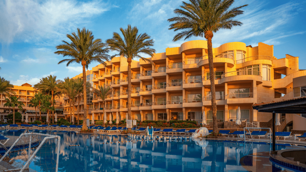 a hotel building
