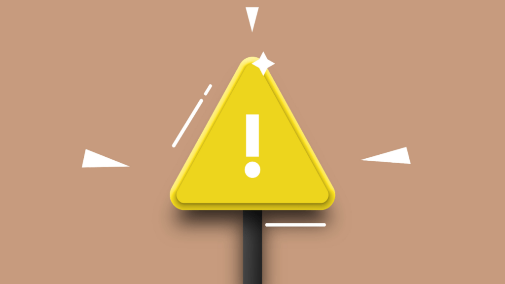 a warning sign