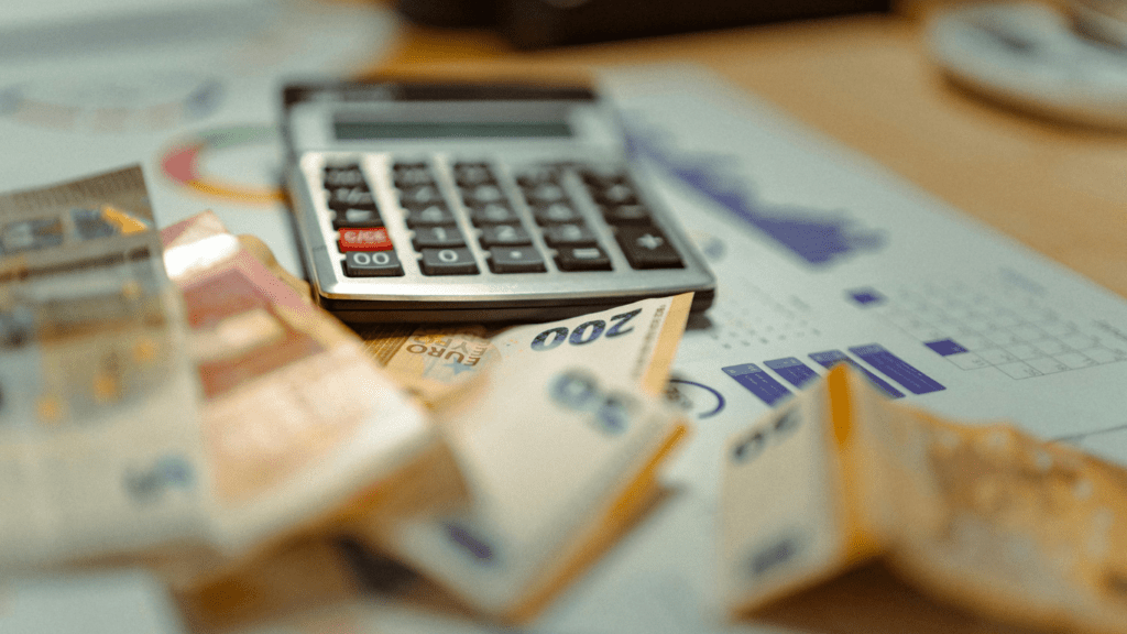 calculator and money