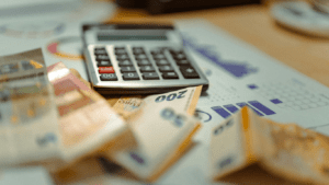 calculator and money