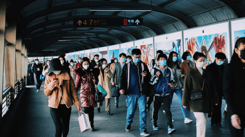 people wearing a face mask