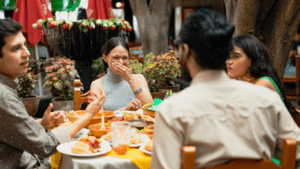 people eating at the restaurant
