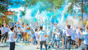 people at the festival