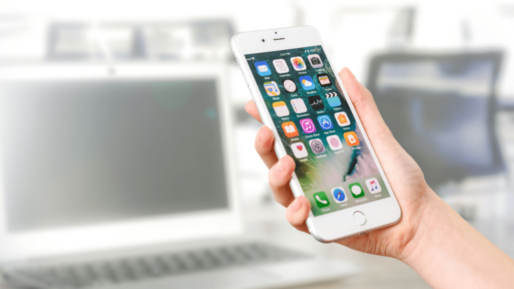 a person holding smart phone