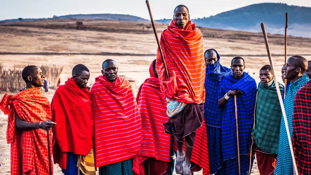 a group of people in traditional clothing