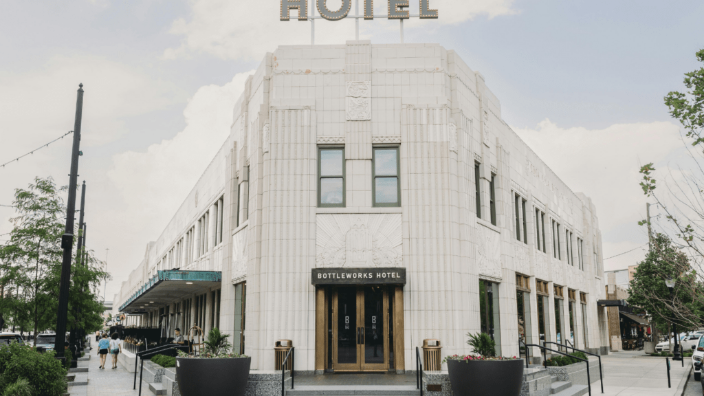 a hotel building
