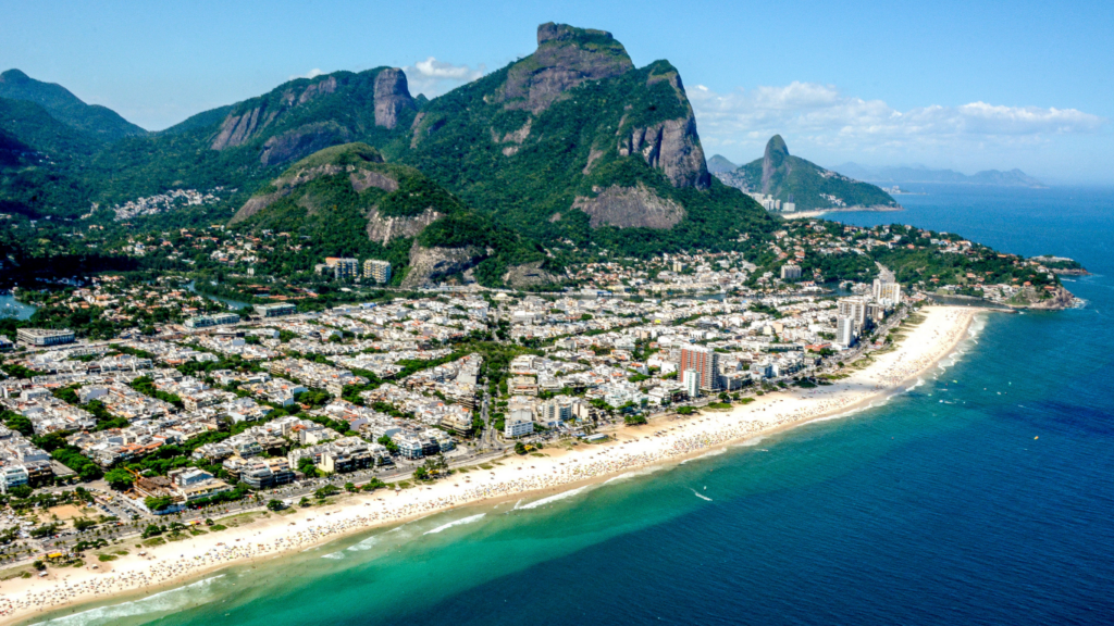 aerial view of rio de janeiro, brazil