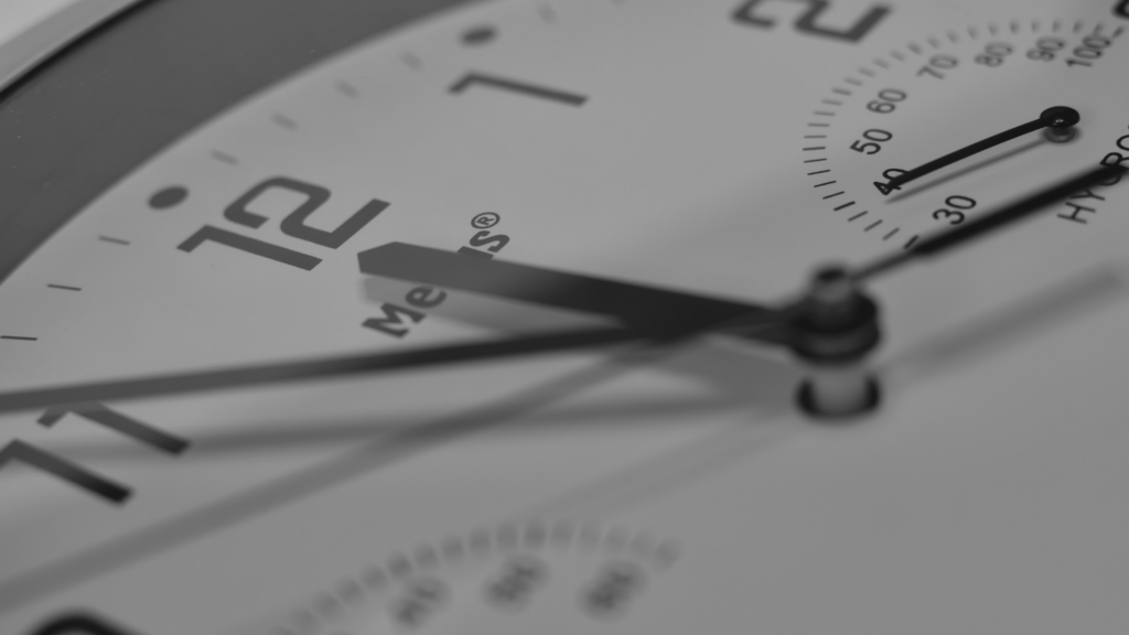 close up image of a wall clock
