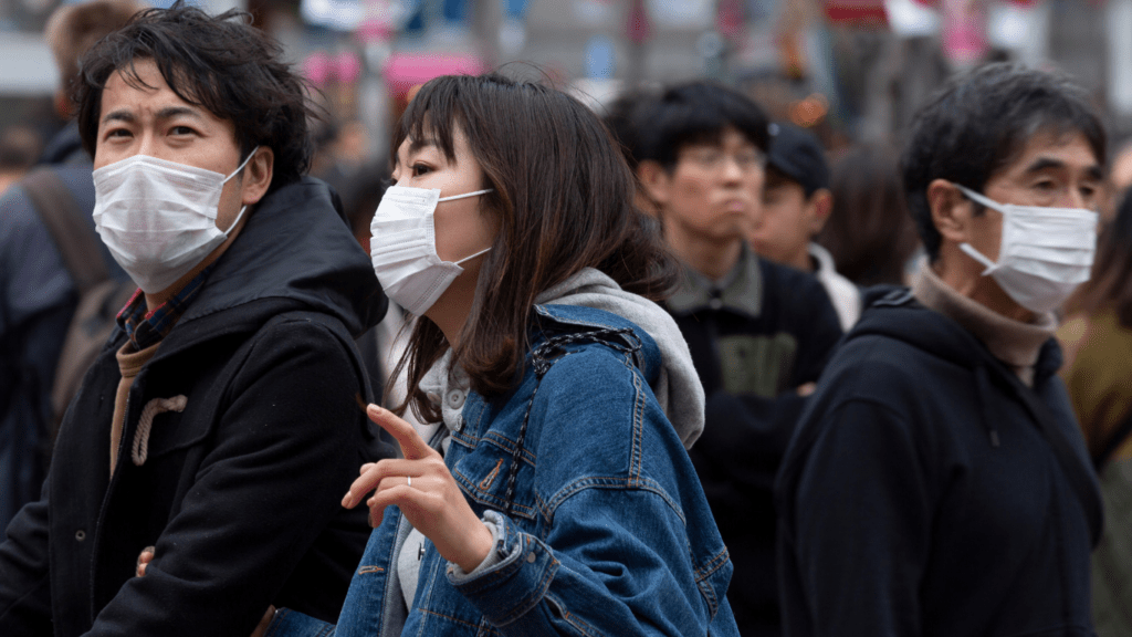 people wearing a face mask