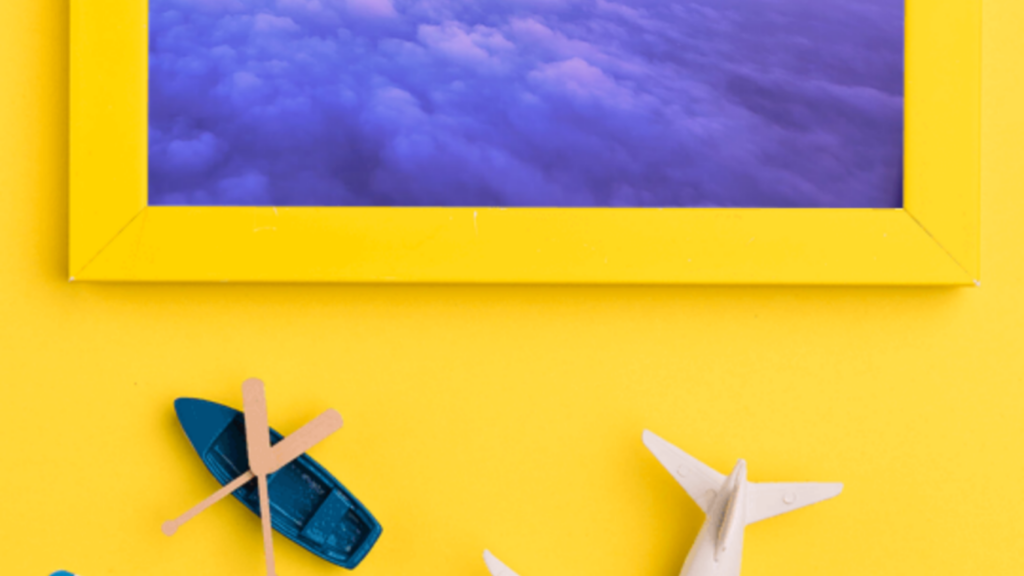 plane ticket at the table